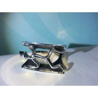 Сребърен пръстен „Човека-гущер“