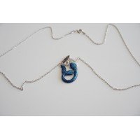 Сребърно колие Синята русалка