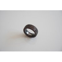 Сребърна черна халка