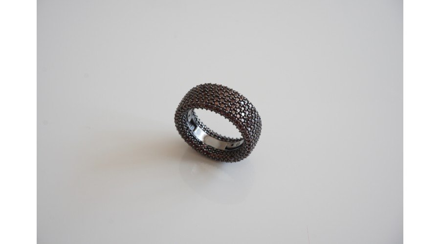 Сребърна черна халка