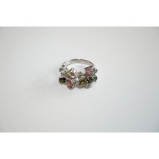 Сребърен пръстен с турмалин Пеперуда