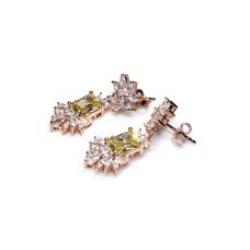 Нежни висящи Обеци с циркони